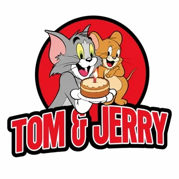 Tom & jerry cafe with biryani logo